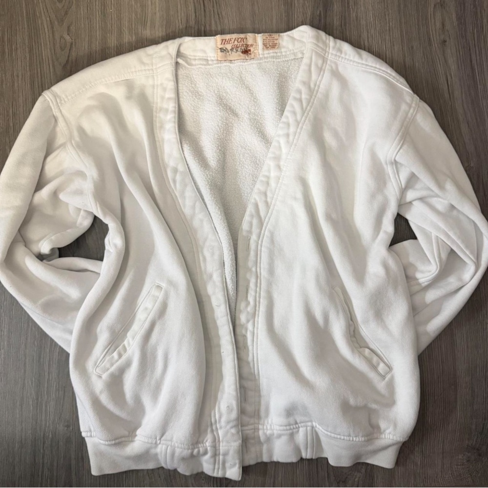 Vintage fleece cardigan from fox collection